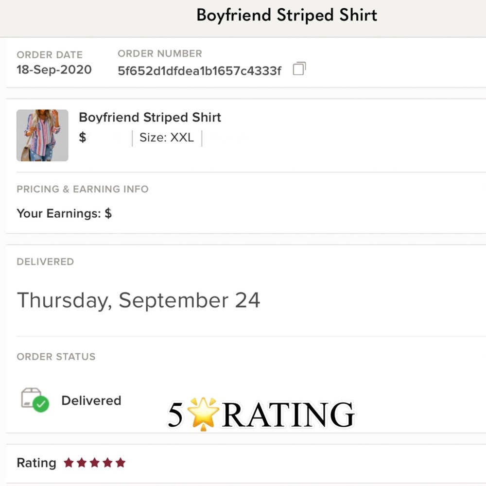 Boyfriend Striped Shirt - Picture 6 of 7